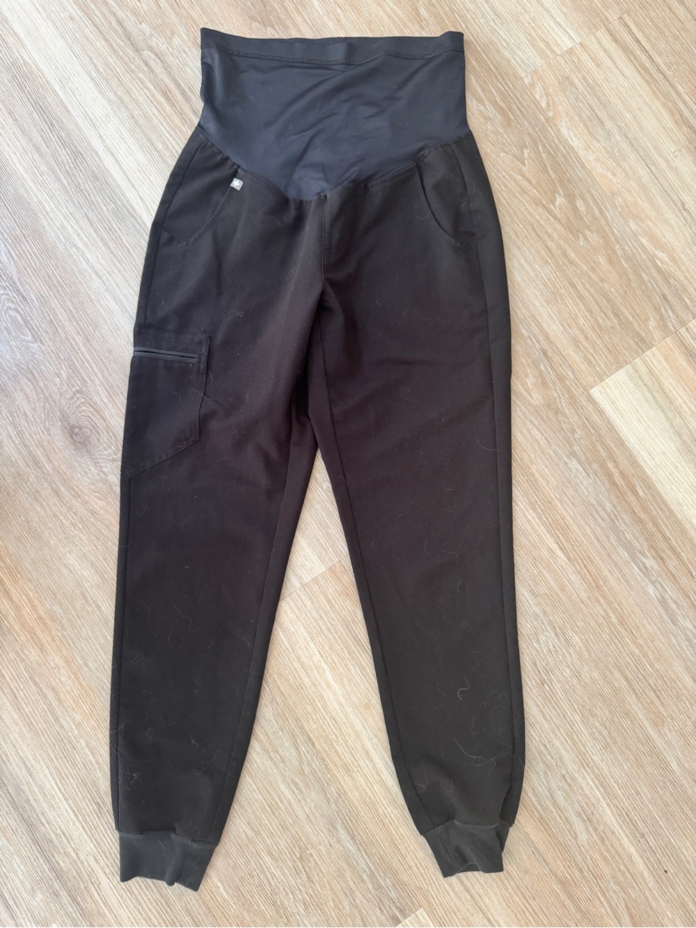 FIGS Zamora Maternity Jogger Scrub Pants Black Women’s Small S